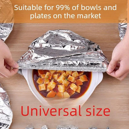 Home dining table & food container aluminum foil heat-retaining cover, kitchen food insulation and freshness keeping, high-quality aluminum foil.