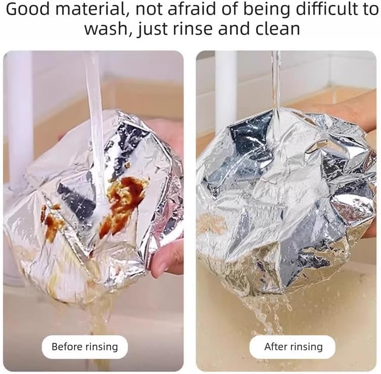 Home dining table & food container aluminum foil heat-retaining cover, kitchen food insulation and freshness keeping, high-quality aluminum foil.